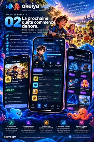 Affiche conceptuelle 2 : activités à l’extérieur