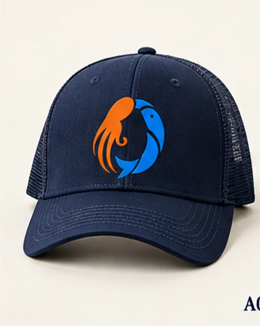 Casquette bleu marine — maquette avant
