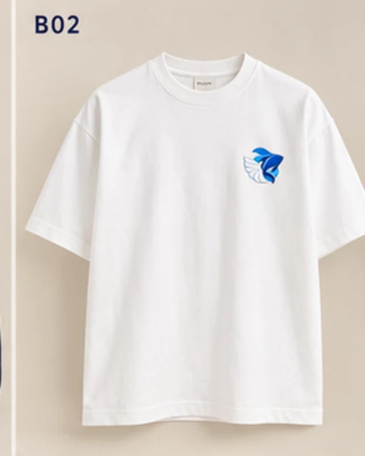 T-shirt blanc — maquette avant