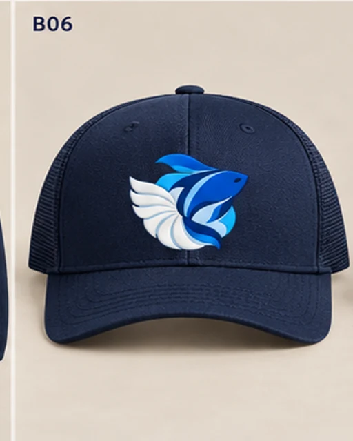 Casquette bleu marine — maquette avant