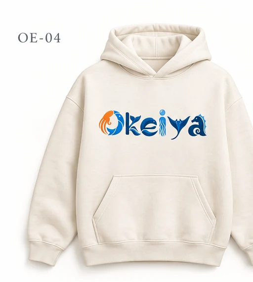 Hoodie crème — maquette avant