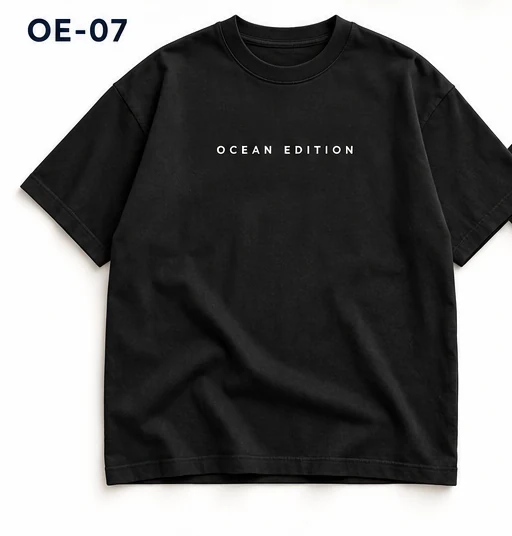 T-shirt noir — maquette avant